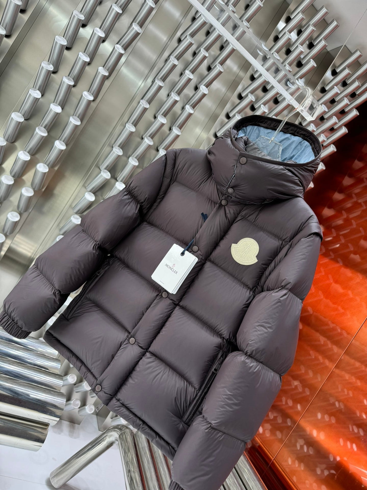 Moncler Convertible Puffer Jacket with Detachable Sleeves