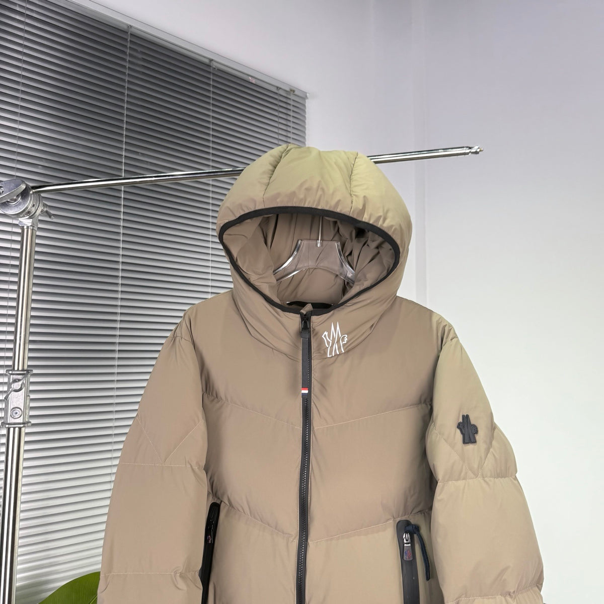 Moncler Grenoble Arcesaz Hooded Puffer Jacket – Beige