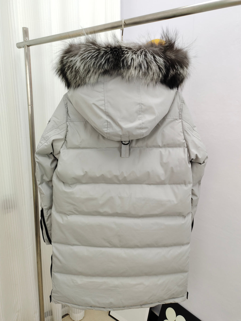 Moose Knuckles Women's Long Quilted Parka with Trimmed Hood