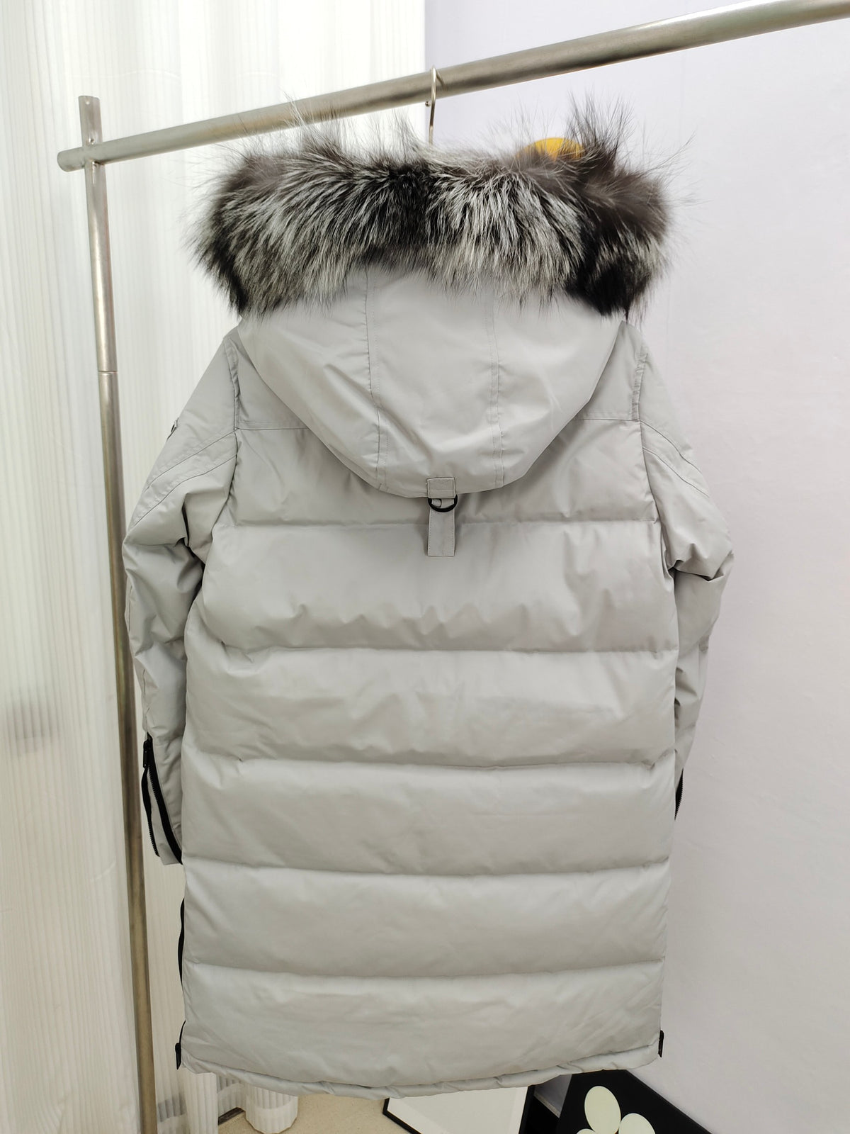 Moose Knuckles Women's Long Quilted Parka with Trimmed Hood