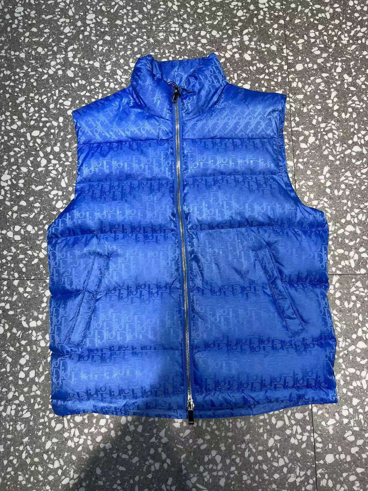 Dior Monogram Stand-Collar Puffer Vest
