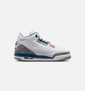 Air Jordan 3 Retro OG True Blue – Grade School Lifestyle Shoe in White/Fire Red/True Blue
