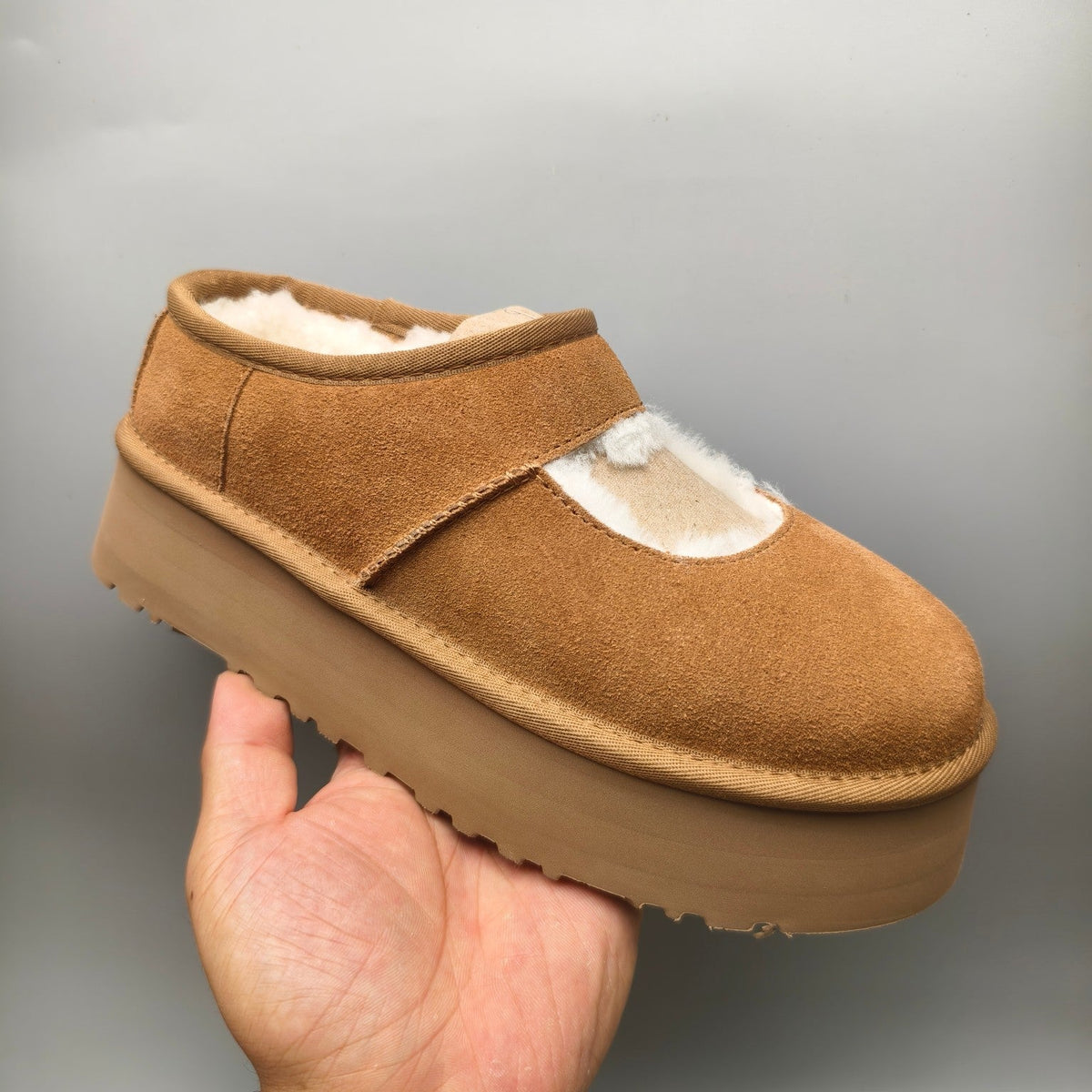Chestnut Mary Jane Platform Fashion Shoes — New Arrival | In Stock
