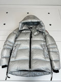 Canada Goose Women's Hooded Puffer Jacket with Curved Hem