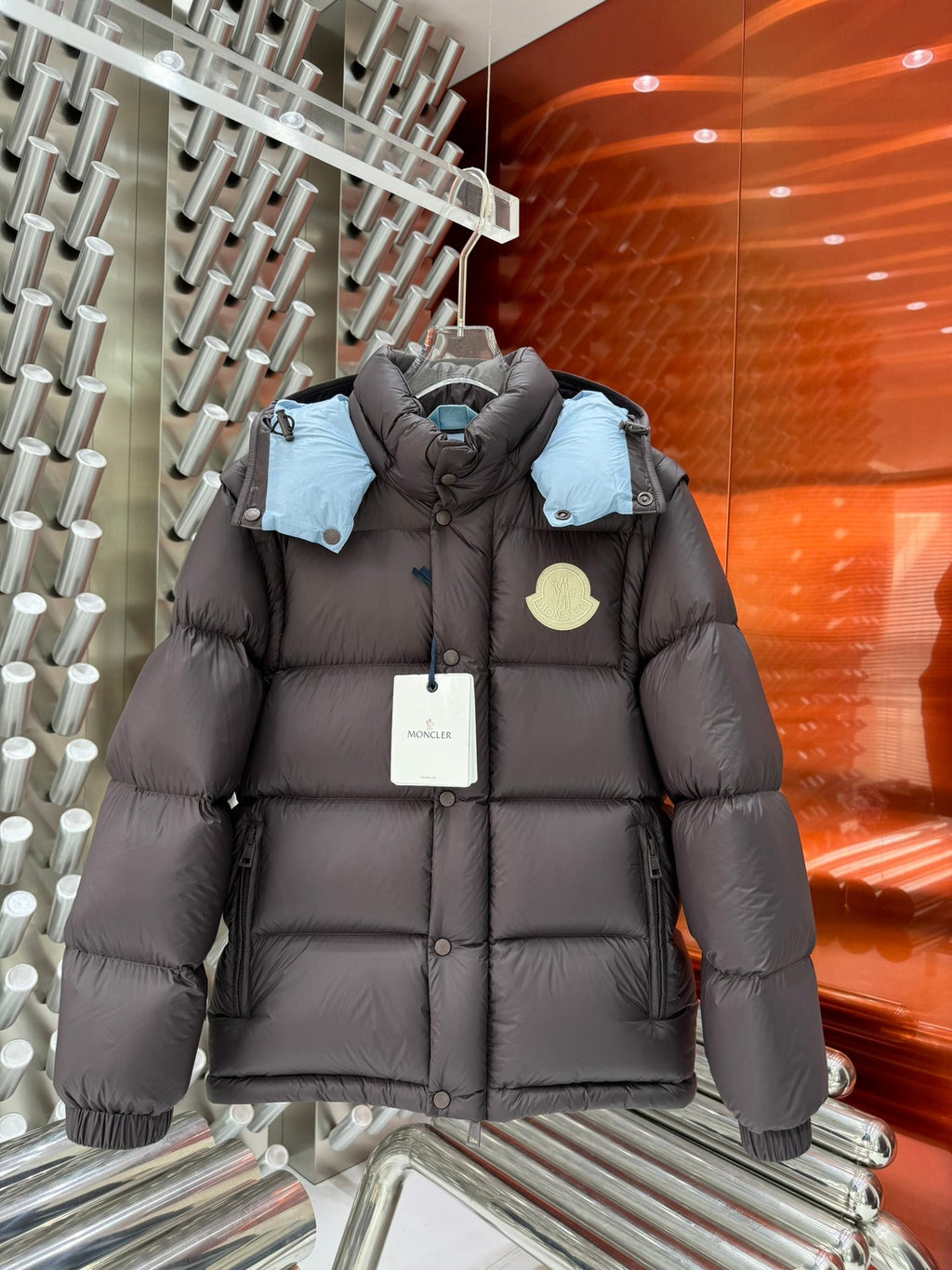 Moncler Convertible Puffer Jacket with Detachable Sleeves