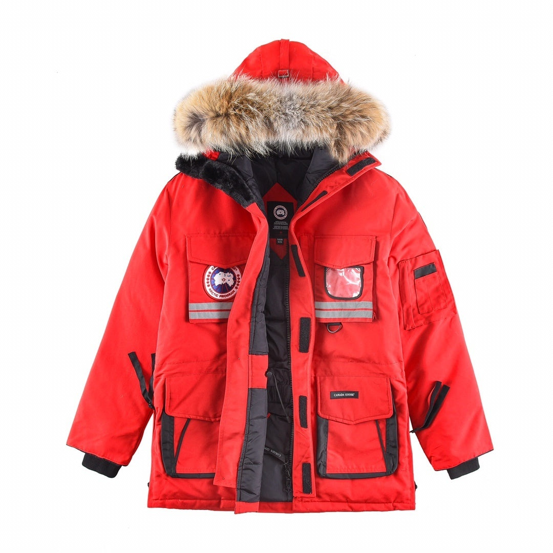 Canada Goose Hooded Utility Parka with Trimmed Hood