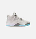 Air Jordan 4 Retro 'Blue Chill' Preschool - Photon Dust/Blue Chill/Flat Pewter/White/Blue Tint