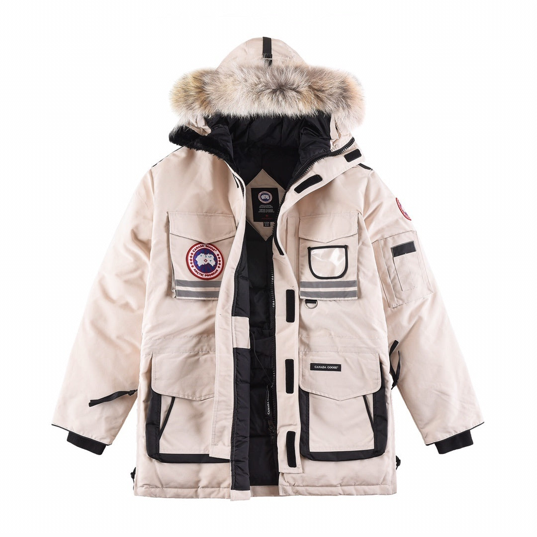 Canada Goose Hooded Utility Parka with Trimmed Hood