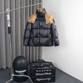 Moncler Parana Hooded Puffer Jacket with Contrast Lining