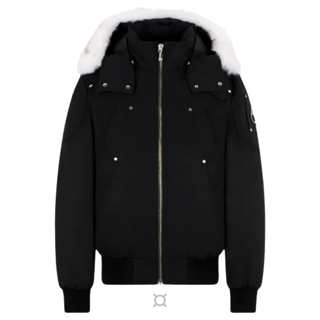 Moose Knuckles White Fur Jacket