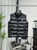 Moncler Stand-Collar Quilted Vest with Zip Pockets
