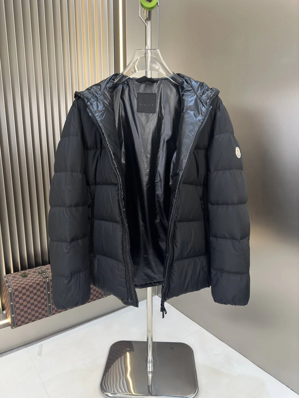 Moncler Reversible Puffer Coat in Black