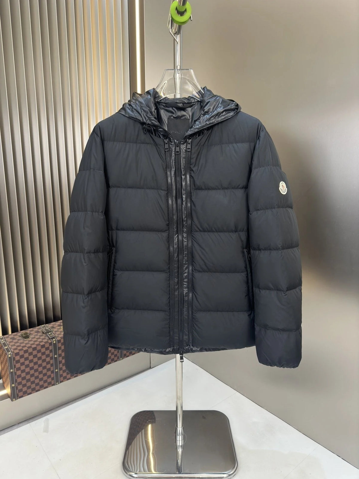 Moncler Reversible Puffer Coat in Black