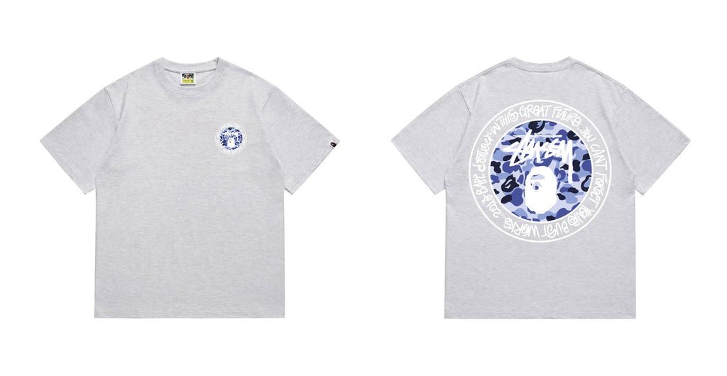 BAPE White-Ring Camo Back Graphic T-Shirt