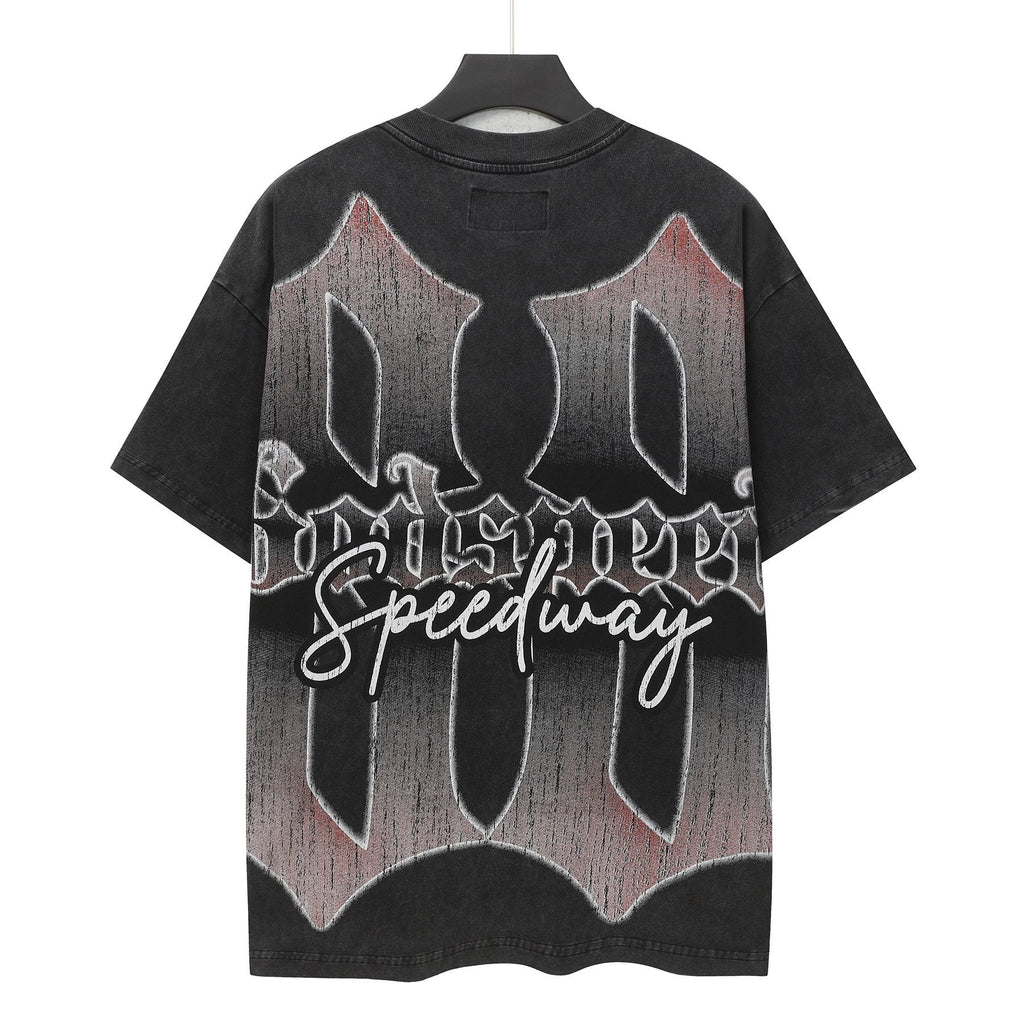 Godspeed Racing Team Washed Black Graphic T-Shirt