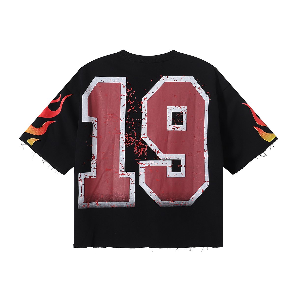 BKYS Revival Racing Skull Graphic Cropped T-Shirt