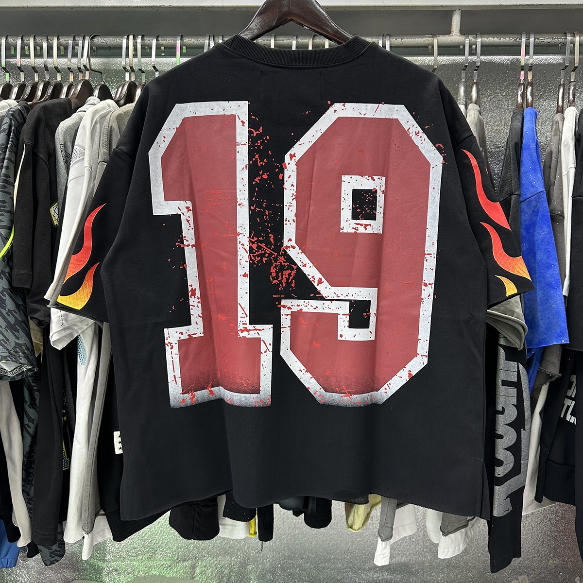 BKYS Revival Racing Skull Graphic Cropped T-Shirt