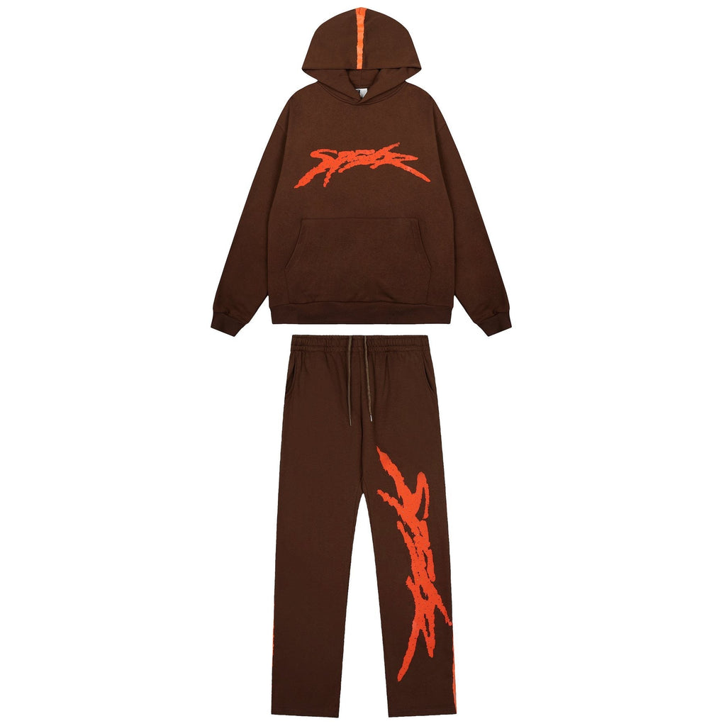 Sp5der Graphic Hoodie & Sweatpants Matching Set