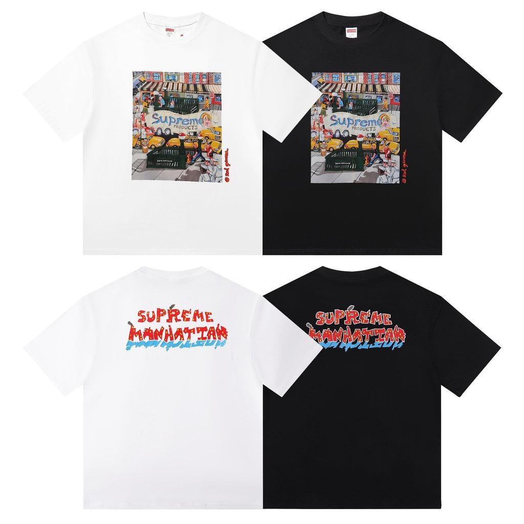 Supreme Manhattan Street Scene Graphic T-Shirt