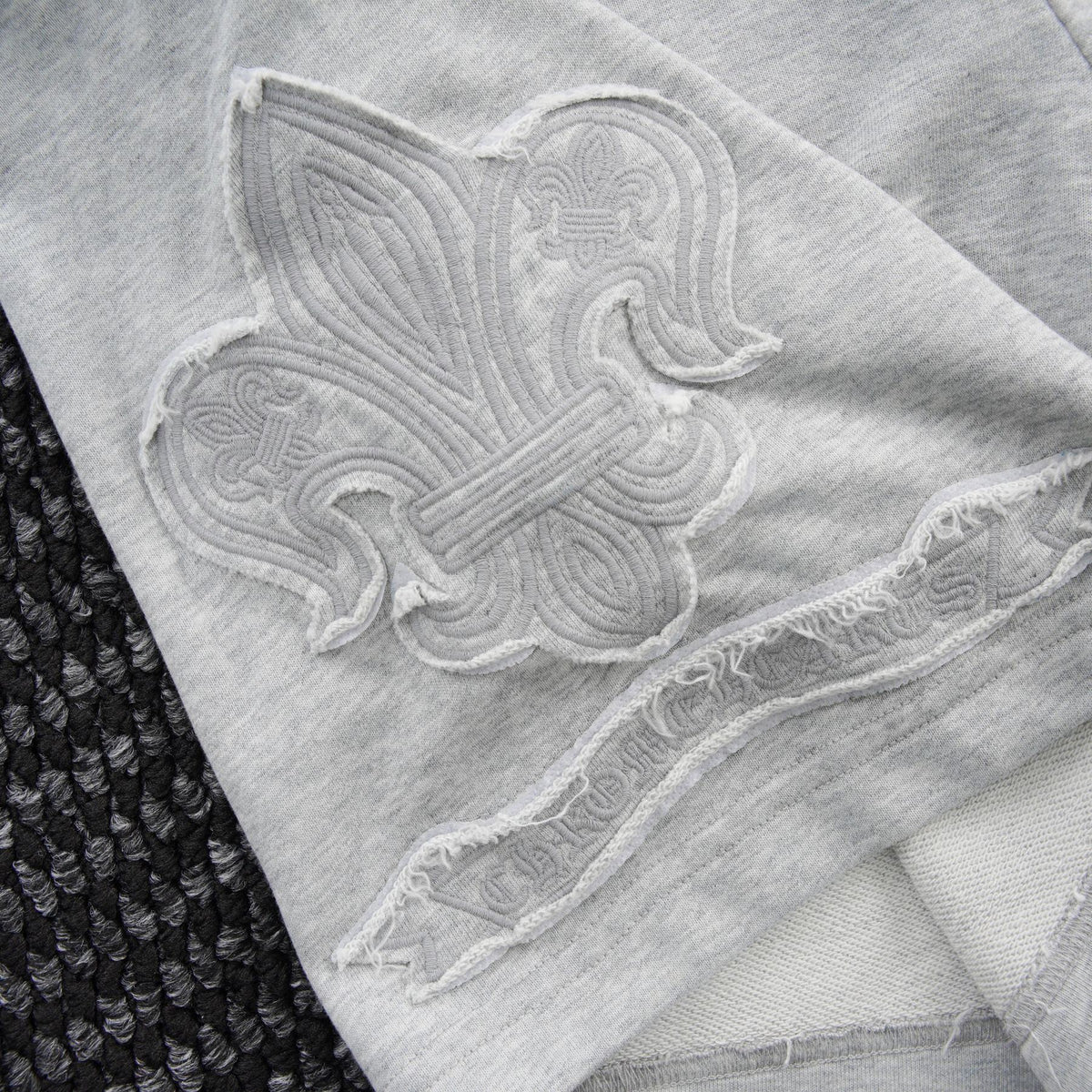 Chrome Hearts Tonal Sanskrit Cross Embroidered Shorts