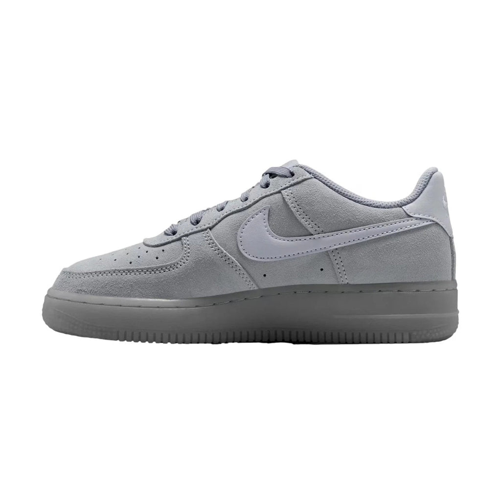 Big Kid's Nike Air Force 1 LV8 Wolf Grey/Wolf Grey-Black (BQ5485 003)
