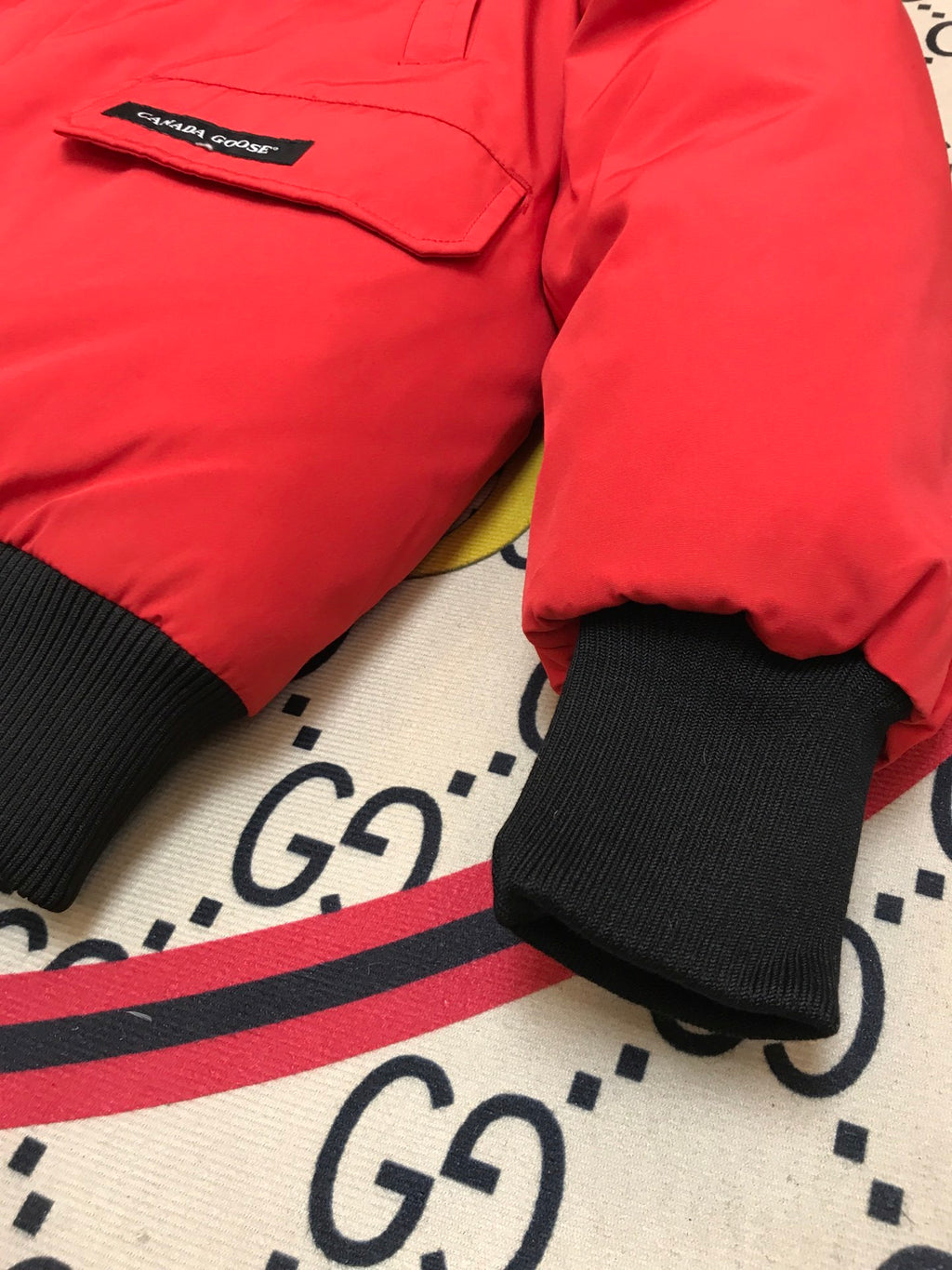 Canada Goose Chilliwack Hooded Bomber Jacket in Red