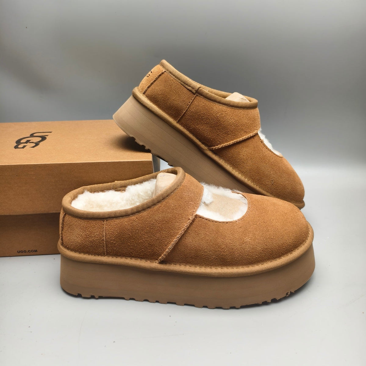 Chestnut Mary Jane Platform Fashion Shoes — New Arrival | In Stock