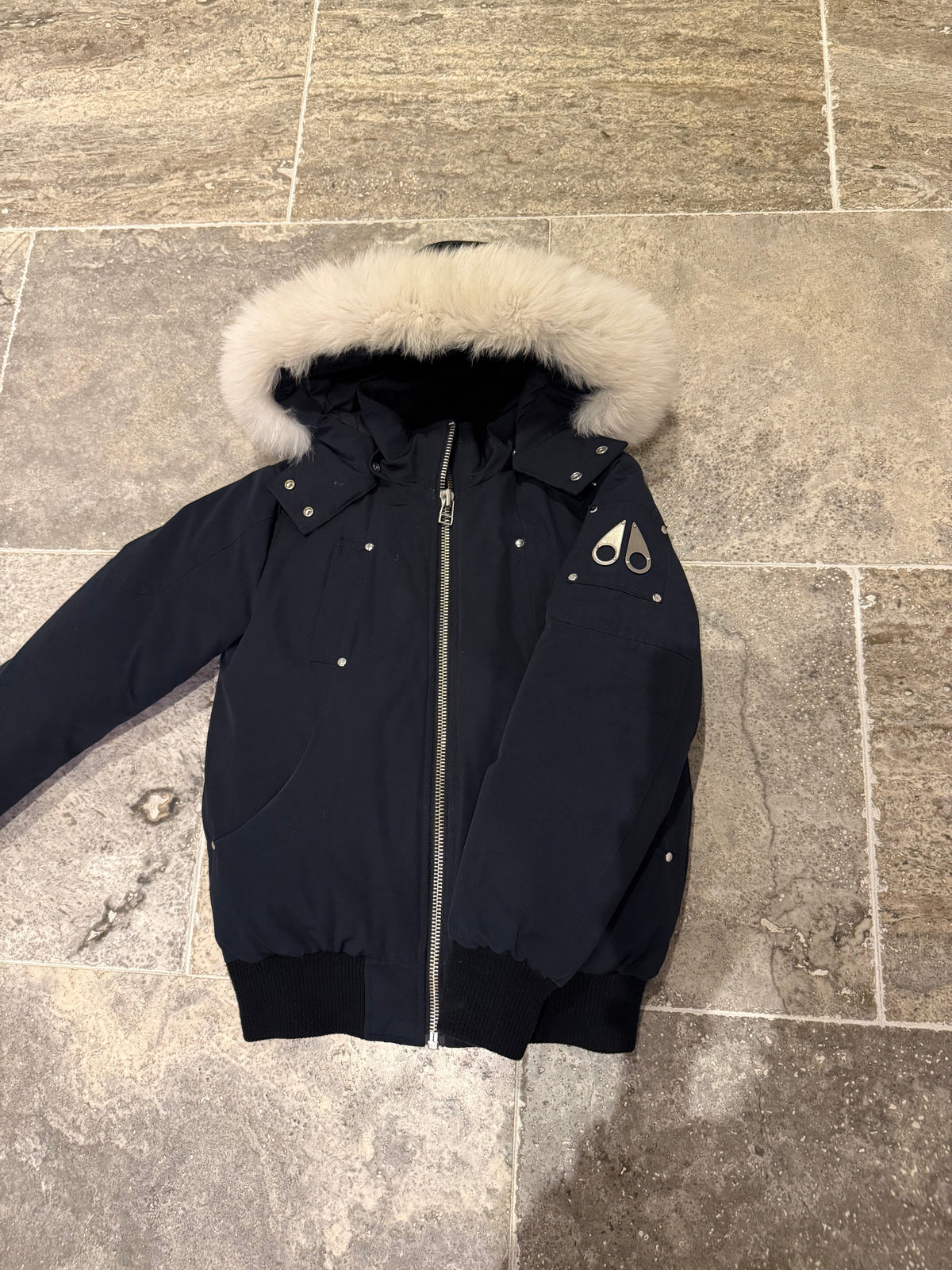 Moose Knuckles Kids' Original Shearling Bomber Jacket