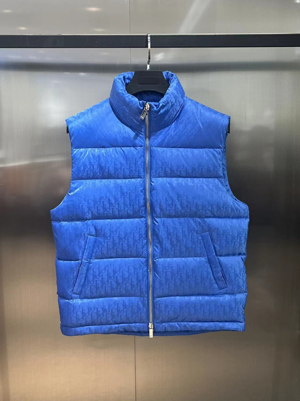Dior Monogram Stand-Collar Puffer Vest