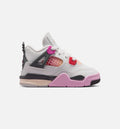Air Jordan 4 Retro "Comic" Infant/Toddler Shoe – Off White/Fire Pink/Anthracite