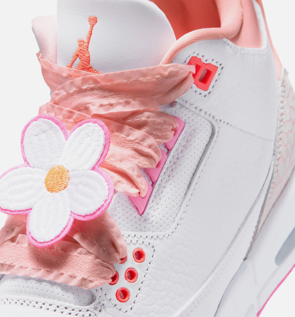 Air Jordan 3 Retro "Spring Flowers" Big Kids' Shoe – Pearl Pink/Pink Bloom/Pink Glow/Hyper Orange