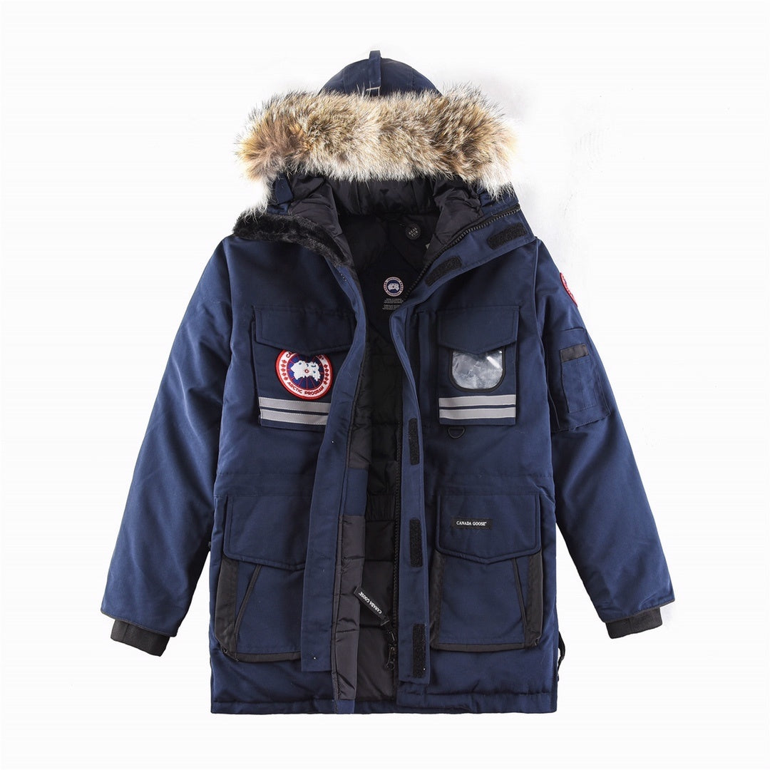 Canada Goose Hooded Utility Parka with Trimmed Hood