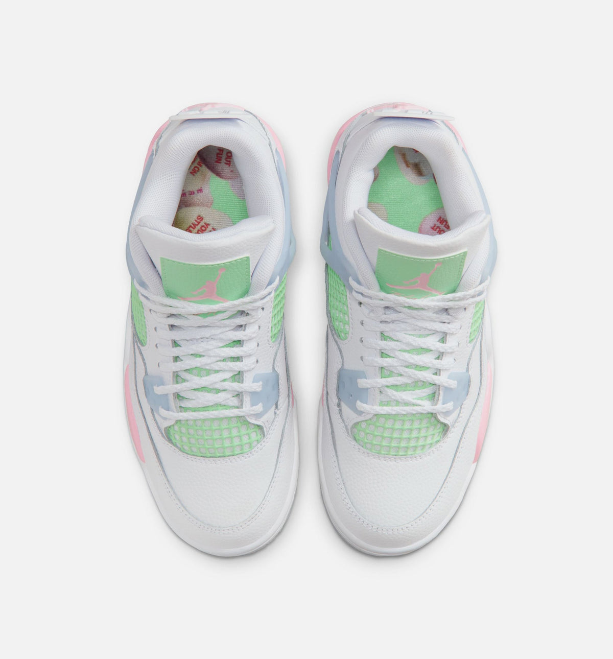 Air Jordan 4 Retro Medium Soft Pink Kids' Shoes - White/Pink/Blue