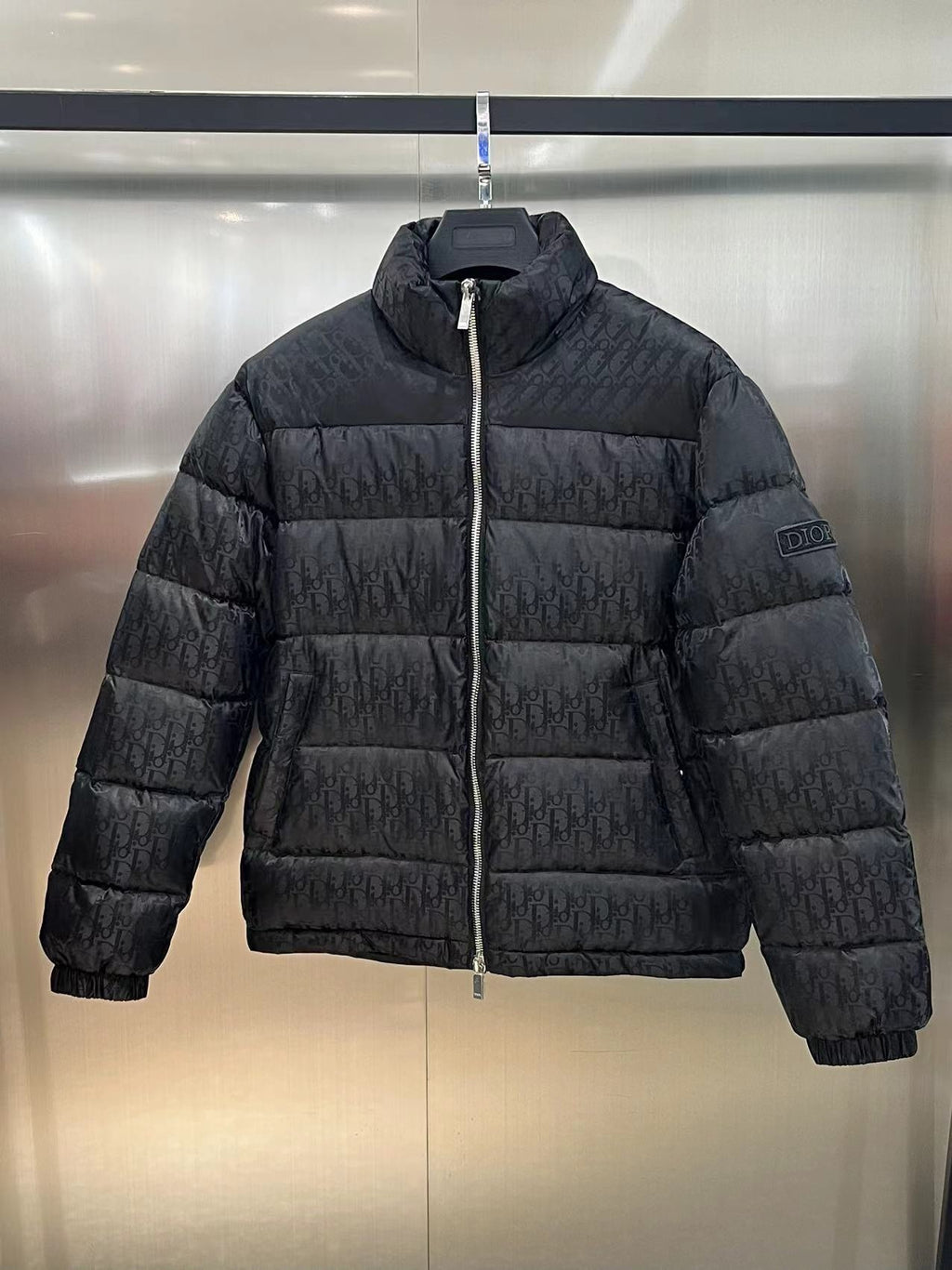 Dior Monogram Stand-Collar Puffer Jacket