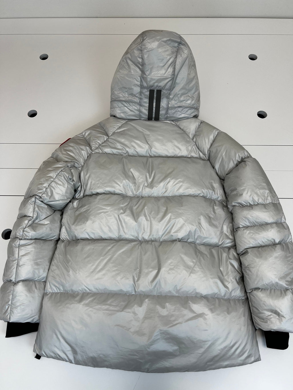 Canada Goose Women's Hooded Puffer Jacket with Curved Hem