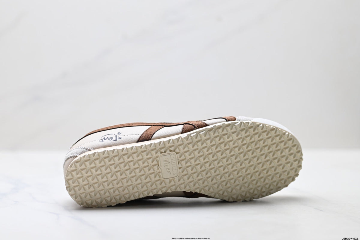 Onitsuka Tiger Retro Low Top Cream Brown Unisex Shoes Style 11