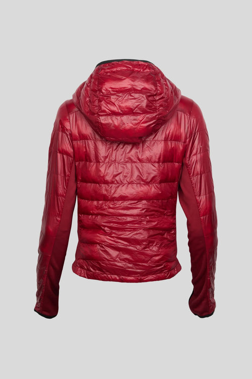 Canada Goose HyBridge Lite Hooded Quilted Jacket in Red