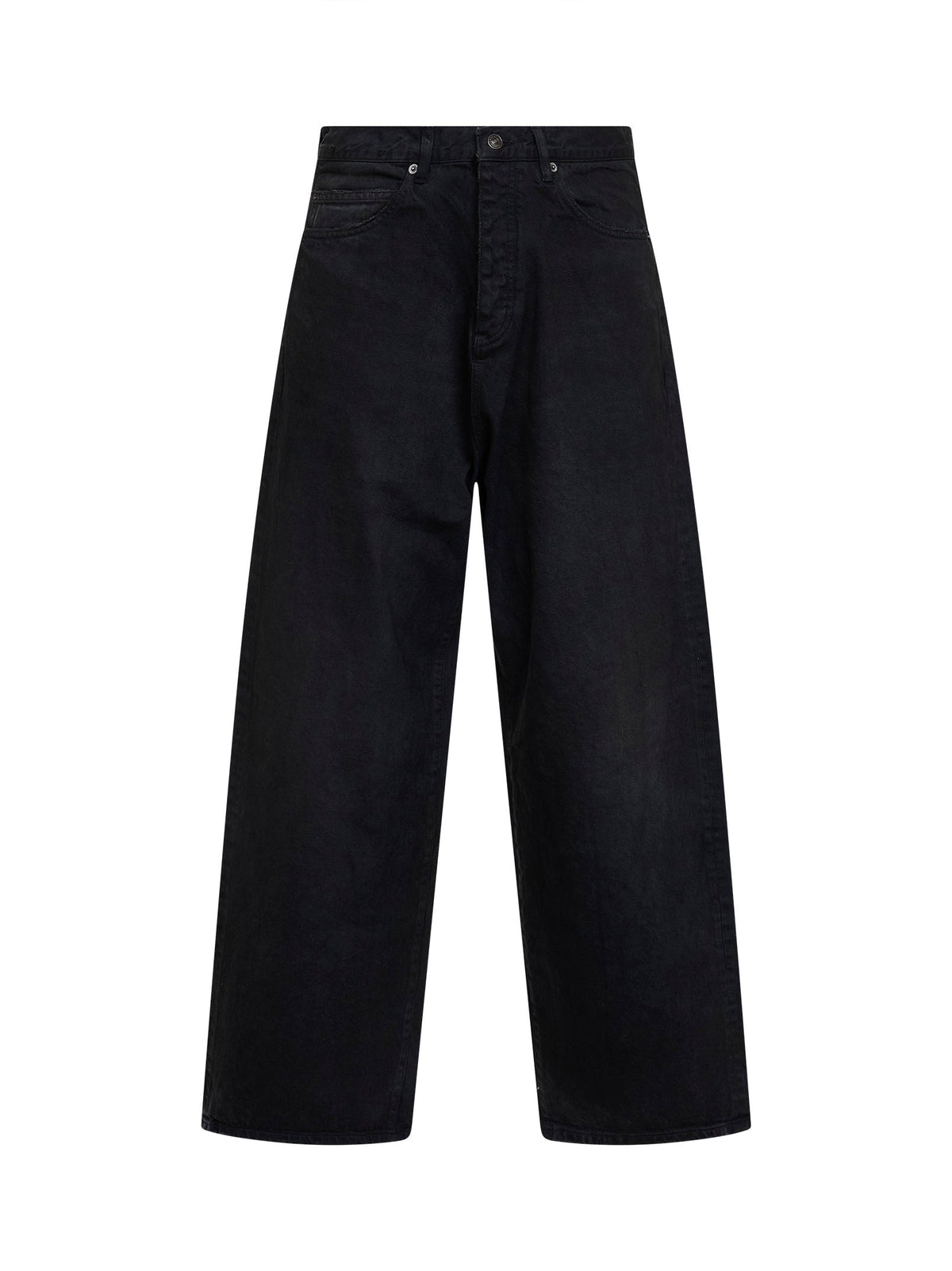 Balenciaga Men Black Organic Japanese Denim Casual Jeans