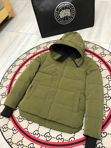 Canada Goose Unisex Quilted Hooded Jacket with Dropped Hem