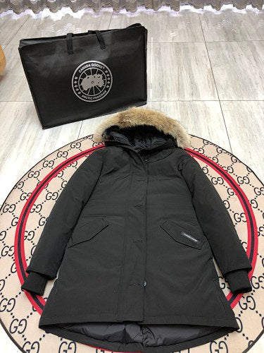 Canada Goose Unisex Long Hooded Parka with Trimmed Hood