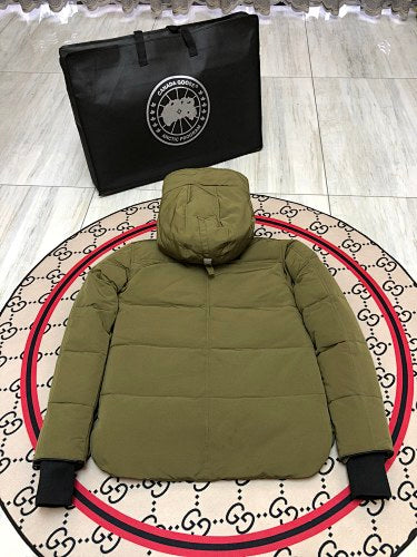 Canada Goose Unisex Quilted Hooded Jacket with Dropped Hem