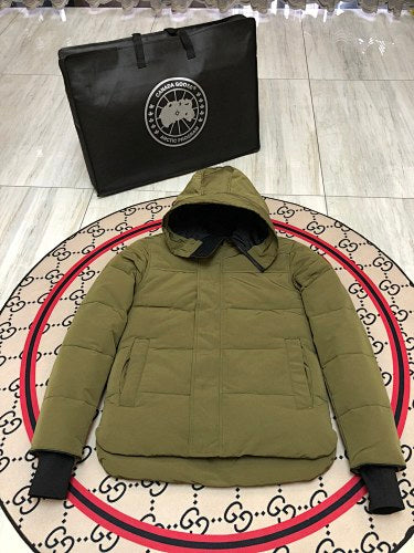 Canada Goose Unisex Quilted Hooded Jacket with Dropped Hem