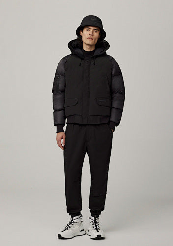 Canada Goose Men's Hooded Jacket with Quilted Sleeves