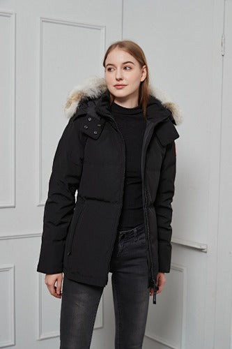 Canada Goose Women's Hooded Parka with Trimmed Hood