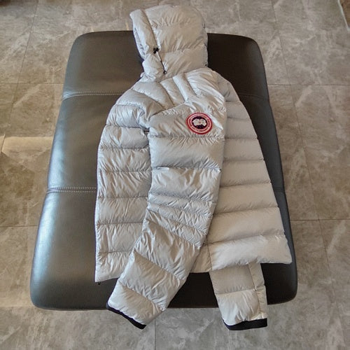 Canada Goose Hooded Puffer Jacket with Contrast Zippers