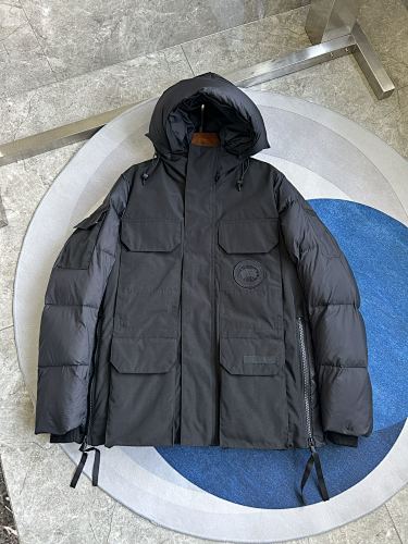 Canada Goose Hooded Utility Jacket with Quilted Panels