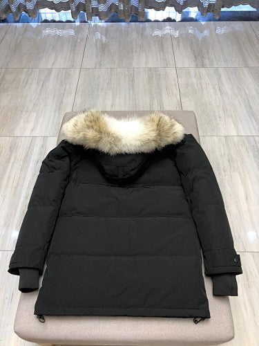 Canada Goose Long Quilted Hooded Parka with Flap Pockets