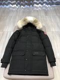 Canada Goose Long Quilted Hooded Parka with Flap Pockets