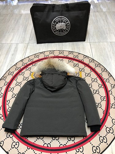 Canada Goose Kids' Hooded Parka with Four Flap Pockets