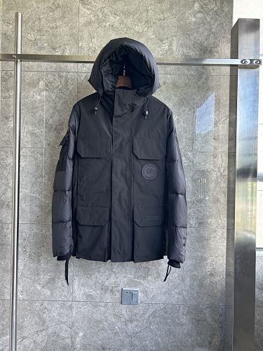 Canada Goose Hooded Utility Jacket with Quilted Panels